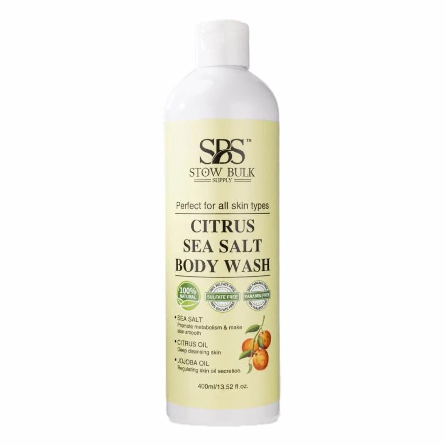 Stow bulk Citrus sea salt body wash 13.5 Fl oz
