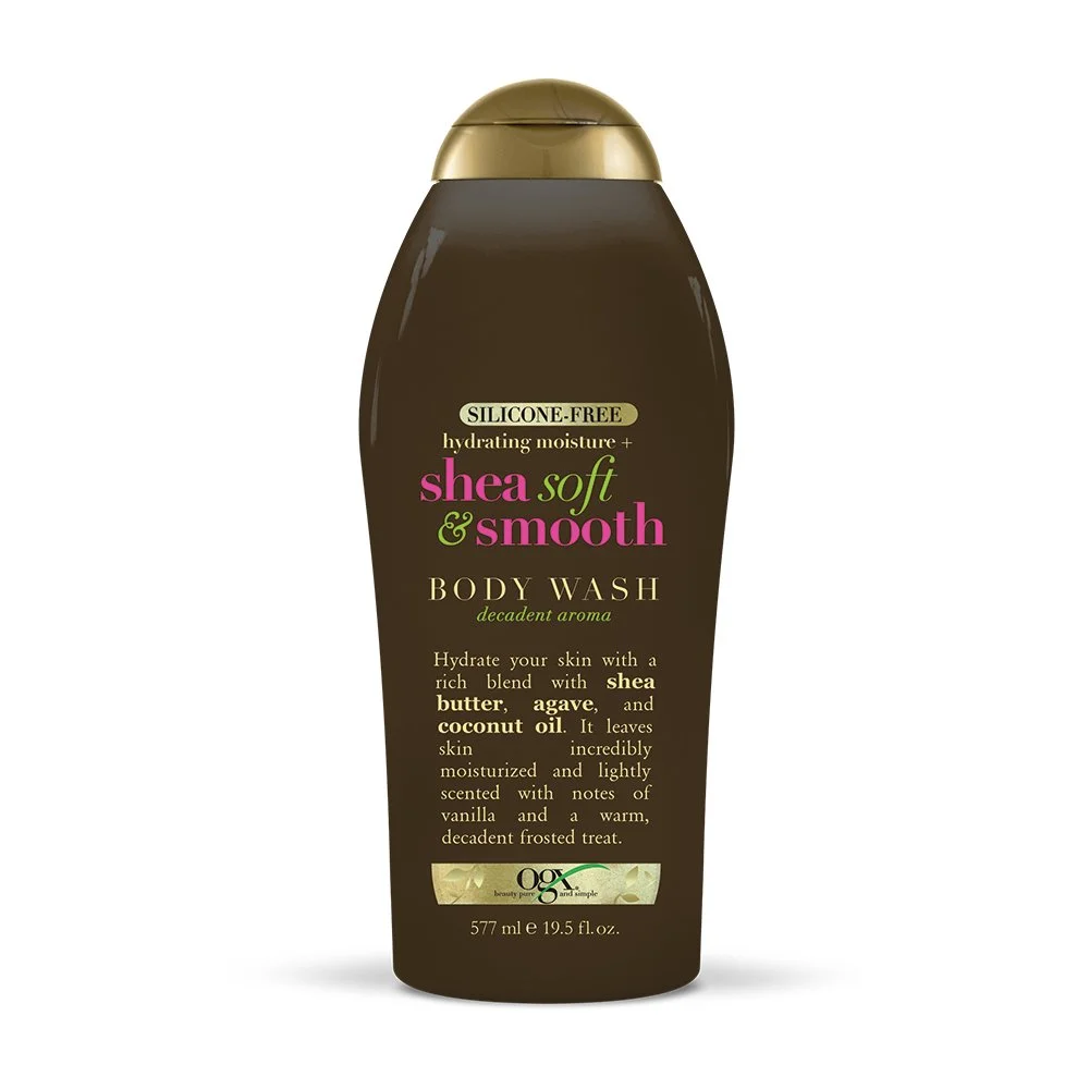 OGX Hydrating Moisture + Shea Soft & Smooth Body Wash, (022796924254) Coconut 19.5 Fl Oz