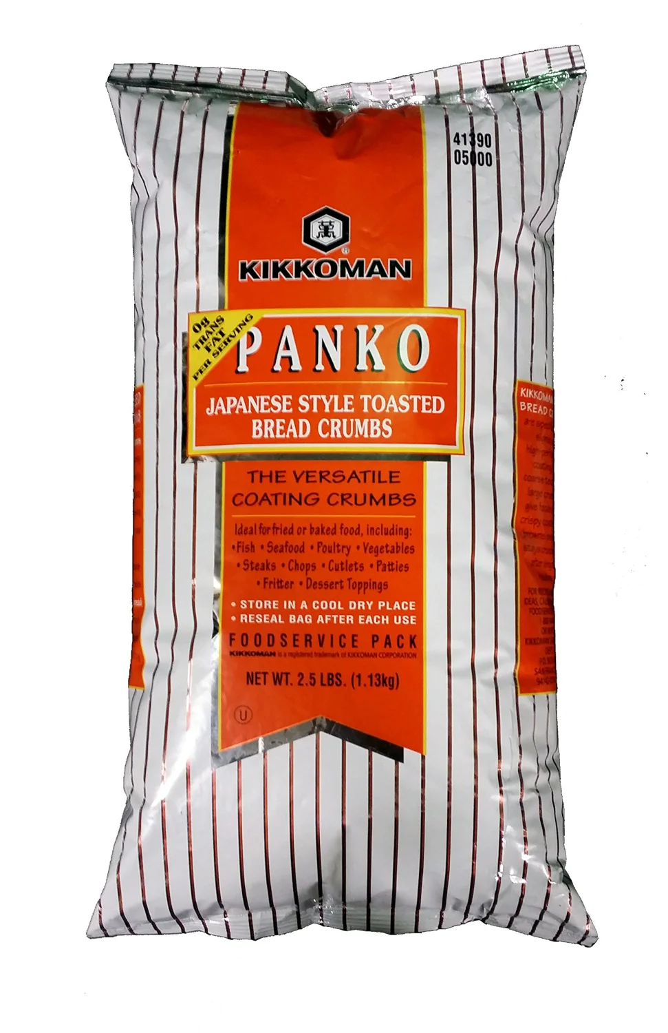 Kikkoman Panko Japanese Style Toasted Bread Crumbs Food Service Pack 2.5 lbs (1.13 kg)