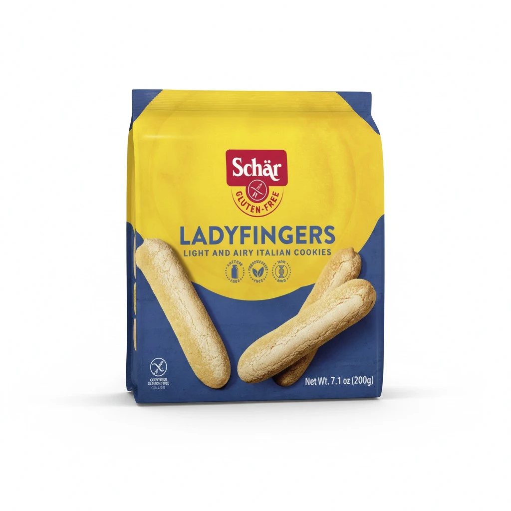 Schar - Lady Fingers - Certified Gluten Free - No GMO's, Lactose, Wheat or Preservatives - (7.1 oz)