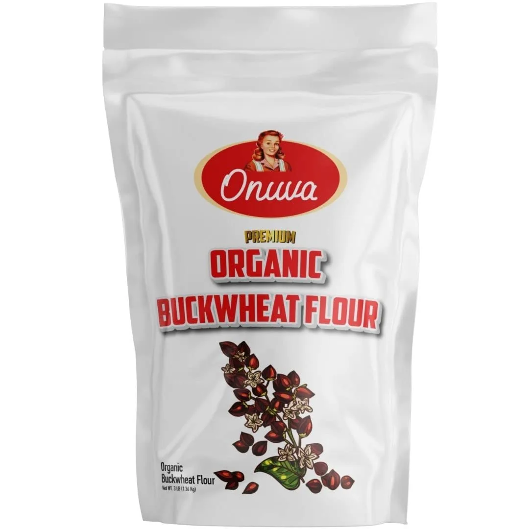 Onuva's Buckwheat flour 3lb(1.36 kg),Gluten Free,Vegan