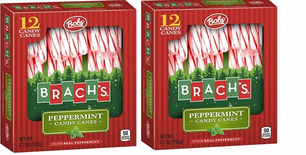 Brach's Red and White Peppermint Candy Canes, 12 ct(pack of 2)