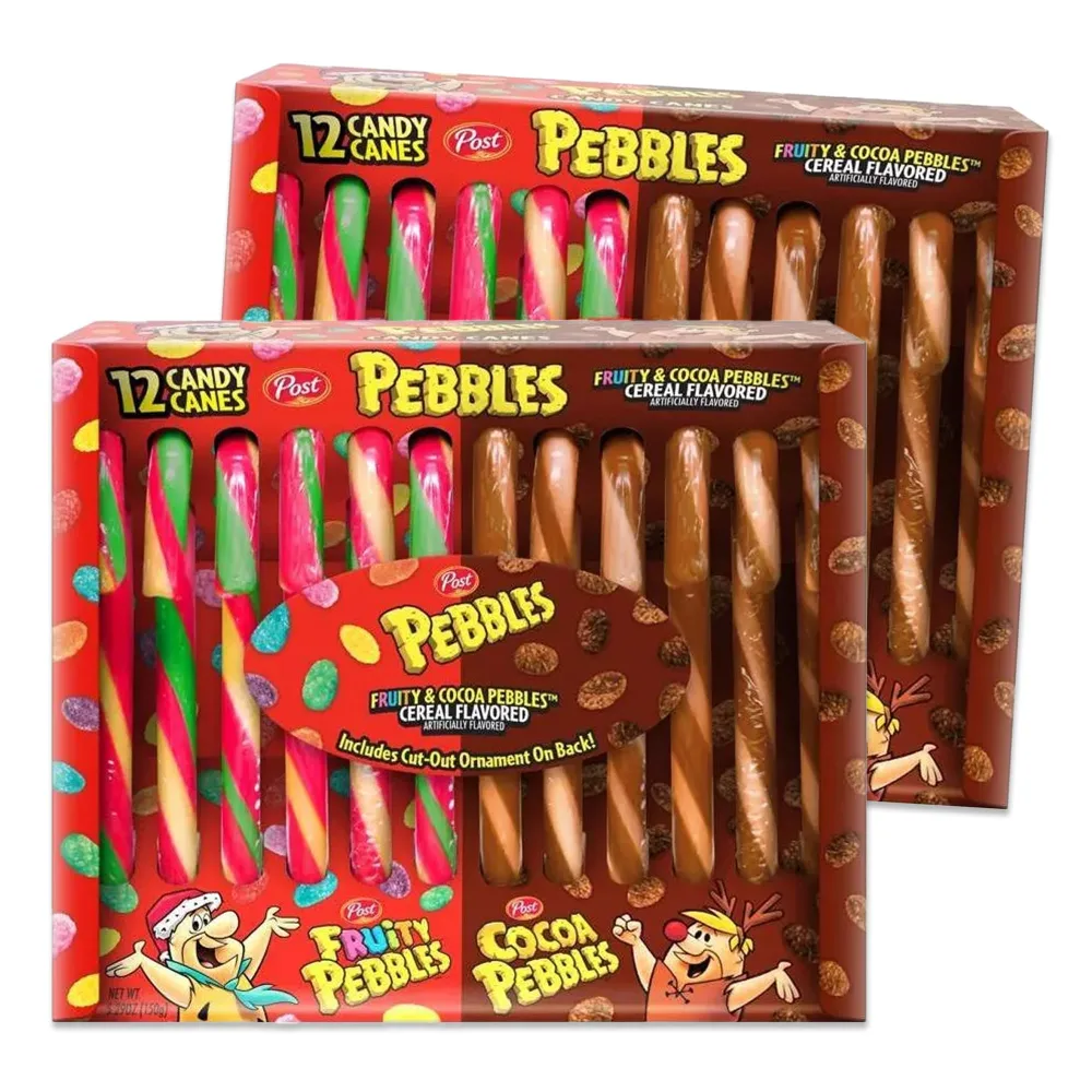 Fruity Pebble Candy Canes Pack of 2