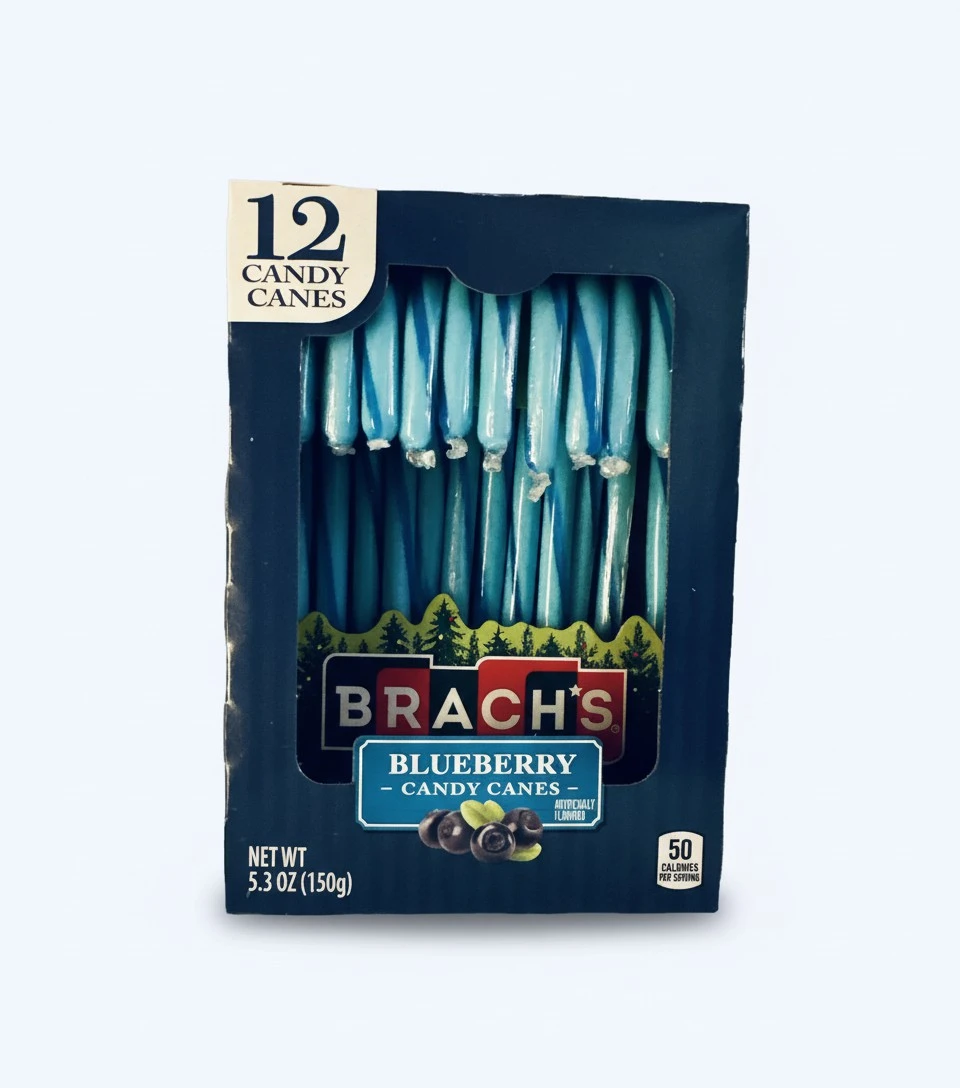 Brach's Santa's Choice Blueberry Candy Canes