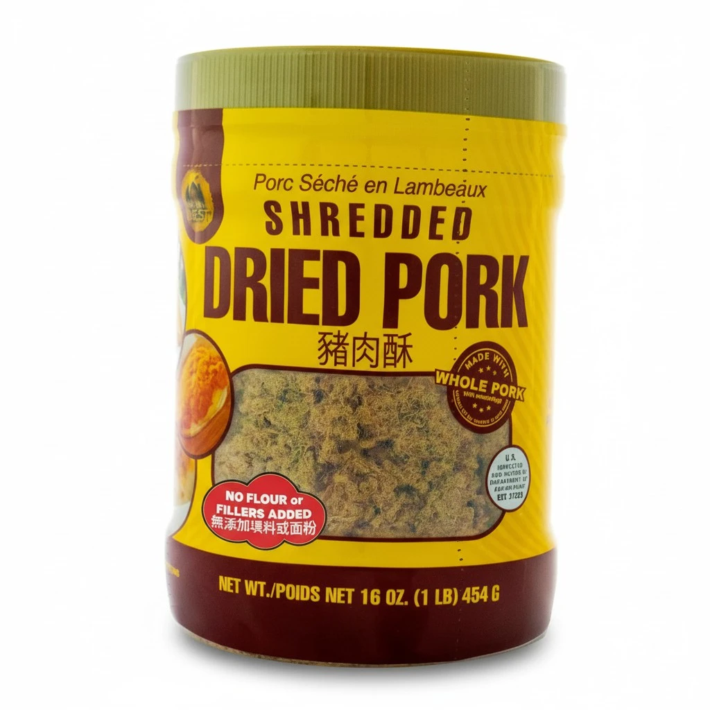 Golden Nest Shredded Dried Pork, Made with Whole Pork, Product of USA (16 oz)