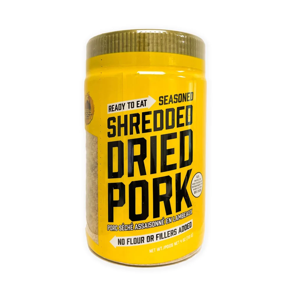 Golden Nest Shredded Dried Pork, Made with Whole Pork, Product of USA (4 oz)