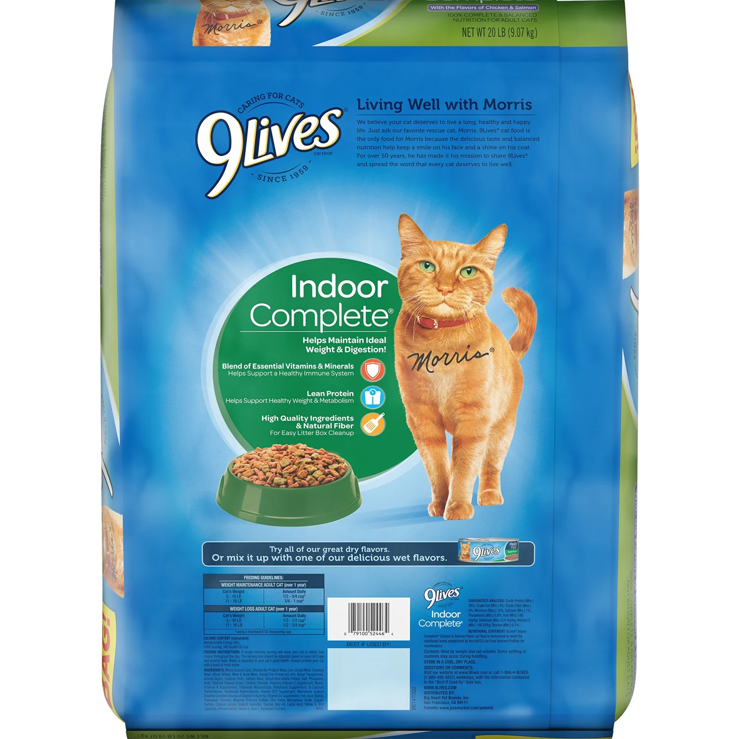 9Lives Indoor Complete Cat Food, 20 Pound Bag