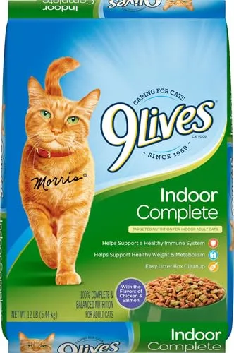 9Lives Indoor Complete Dry Cat Food, 12 Pound Bag