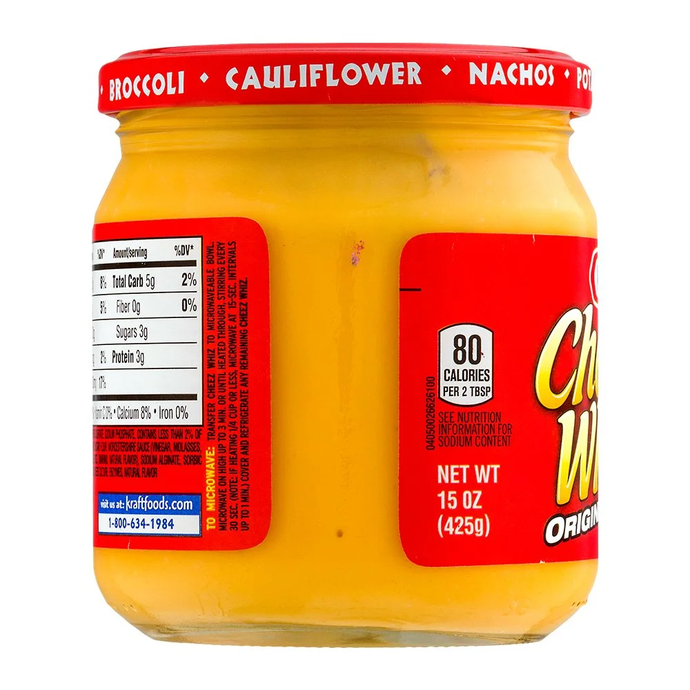 Kraft Cheez Whiz Original Cheese Dip, 15 oz Jar