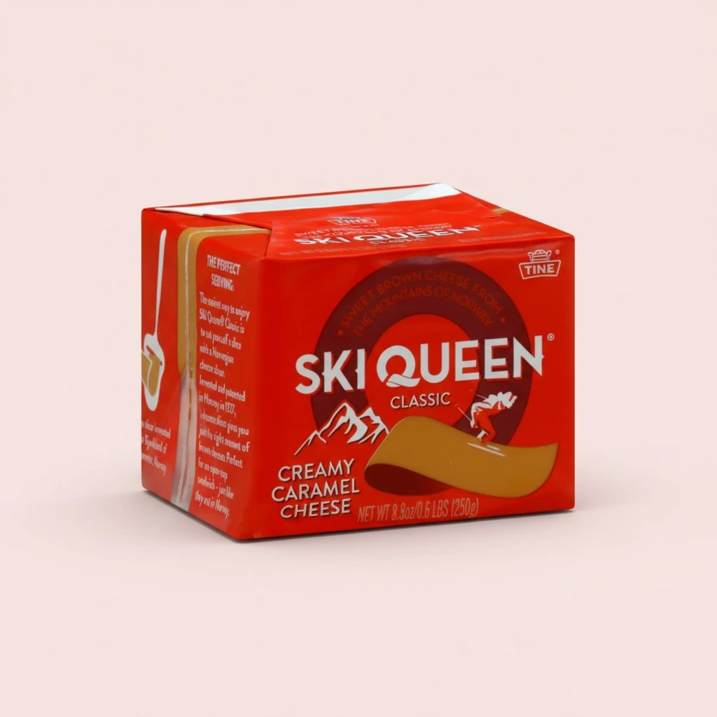 Ski Queen, Gjetost Cheese, 8.8 Ounce