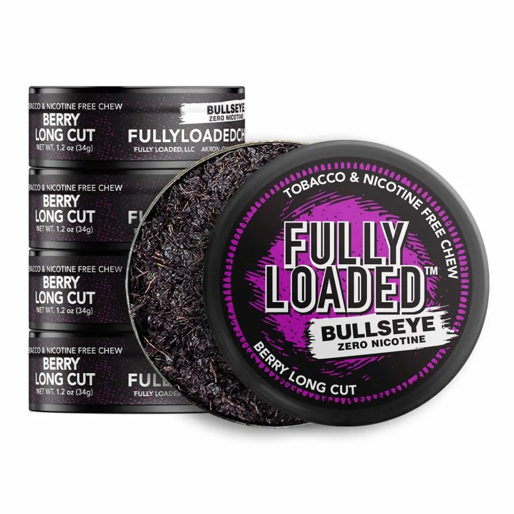 Fully Loaded Chew - 5 Pack - Tobacco and Nicotine Free Berry Flavored Chew