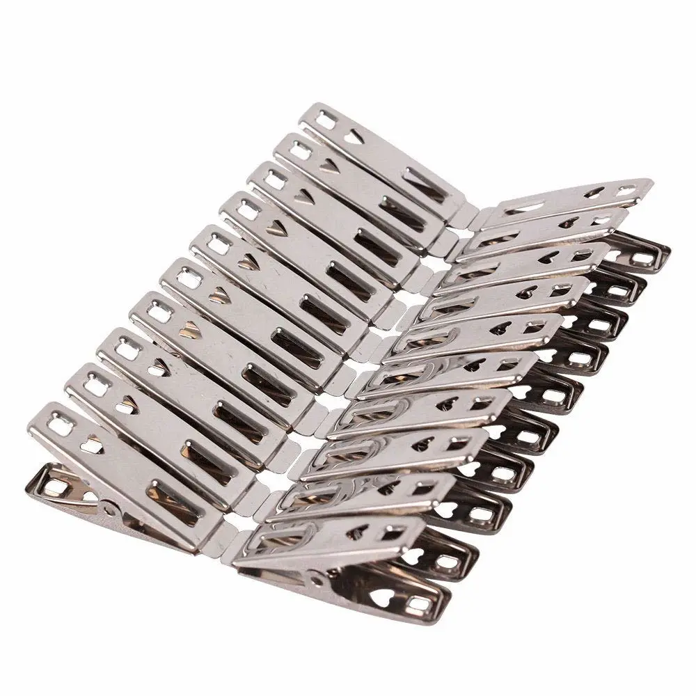 Towel Clips 40 Pack Metal Clothes Pins,Stainless Steel Clothespin Clips for Drying Socks,Hanging Clips,Heavy Duty Clothes Pin,Metal Clips for Craft