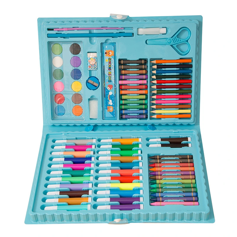 Special Offer 86-piece Children's Painting Kit Student Drawing School Supplies Stationery Set Gift Box