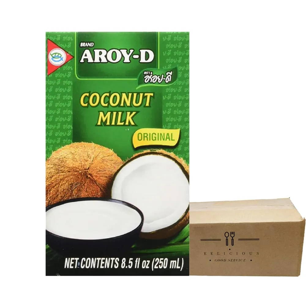 Aroy-D Coconut Milk 250ml/8.5oz, 3pack