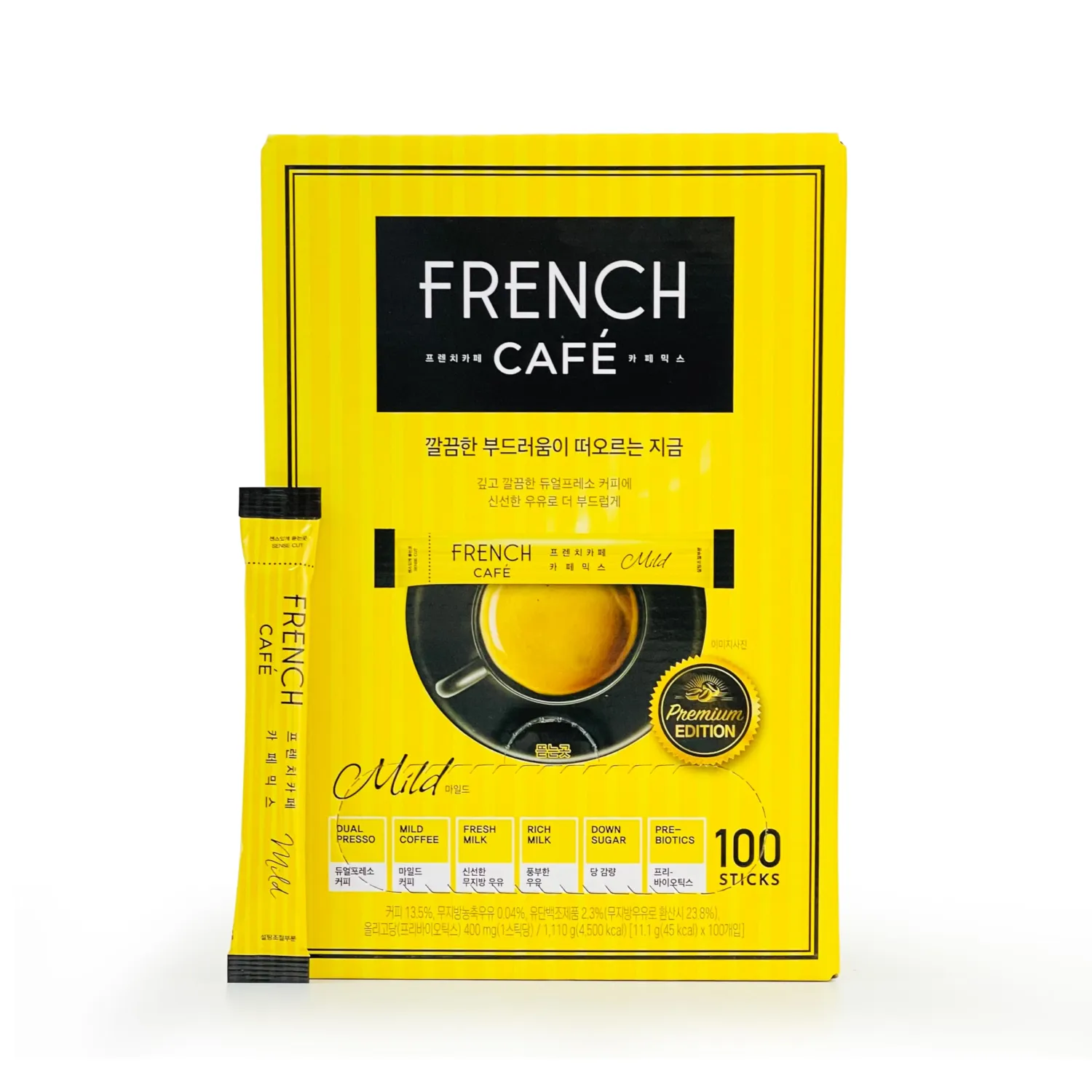Namyang French Cafe Instant Coffee Mix 1 Gift Pack (100 Sticks) 1,160g