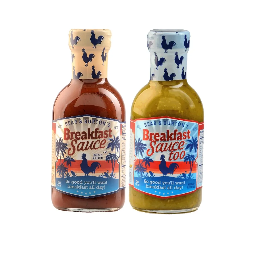 Bear and Burton's Breakfast Sauce | A Savory & Spicy Breakfast Sauce Bundle from the Makers of W Sauce | 12 Fl Oz - 2 Pack