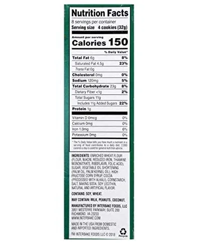 Oven Baked Fudge Mint Cookies, 9 Oz