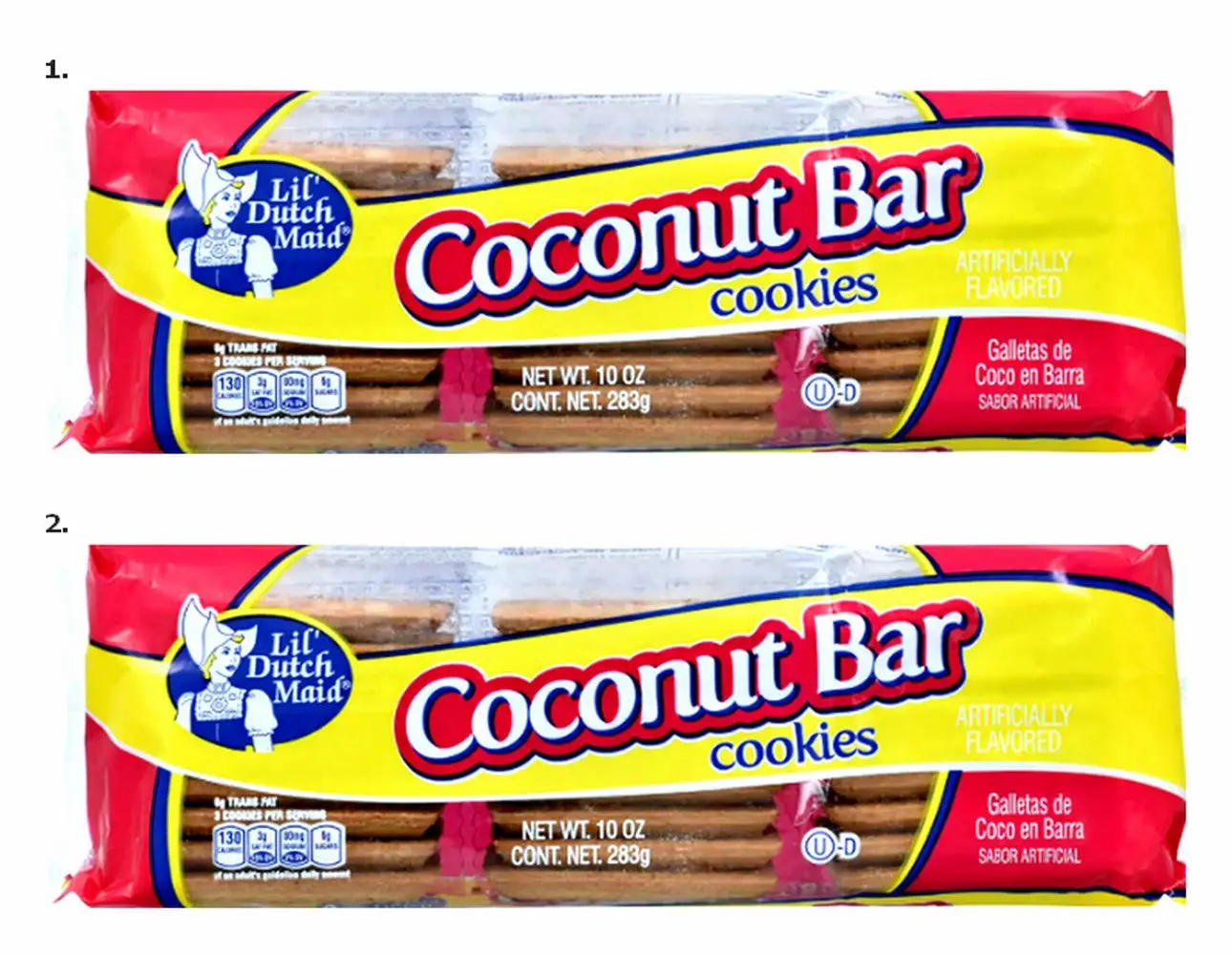 Lil Dutch Maid Coconut Bar Cookies, 10-oz. Packs
