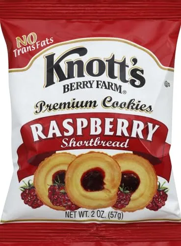 Knott's Berry Farm Raspberry Shortbread, 2-Ounce Packages (Pack of 8)