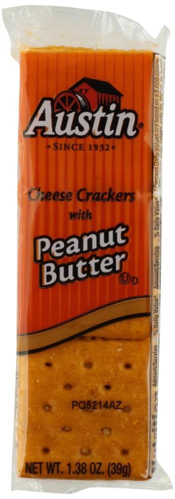 Austin Cheese Crackers with Peanut Butter, 1.38oz (27 count)