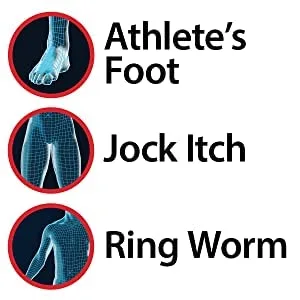 Globe Miconazole Nitrate 2% Antifungal Cream, Cures Most Athletes Foot, Jock Itch, Ringworm. 1 OZ Tube