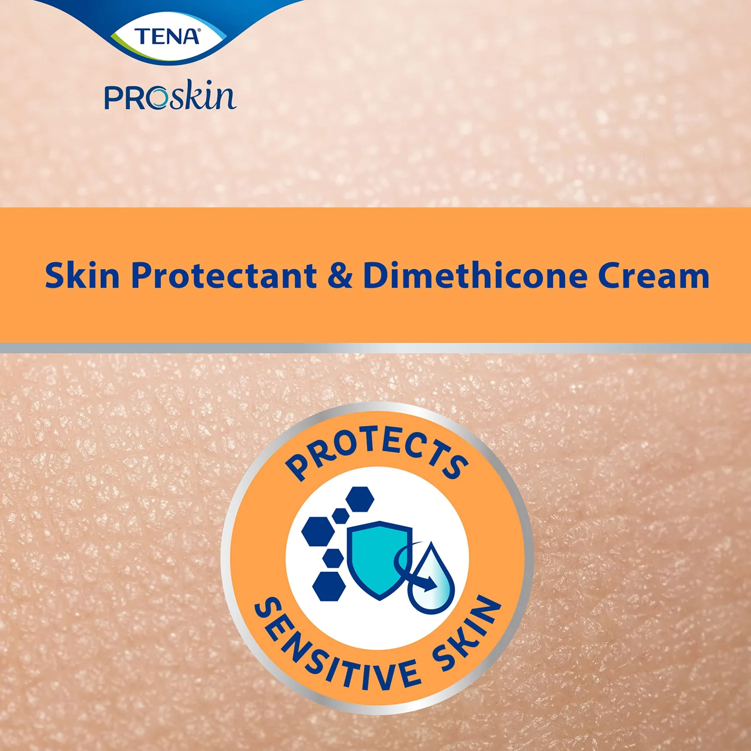 TENA Barrier Cream for Sensitive Skin, Fragrance Free, ProSkin, 3.4 Fl. Oz, Pack of 1