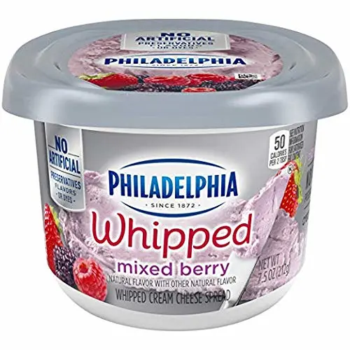 Philadelphia Cream Cheese Spread Whipped Mixed Berry, 8 oz