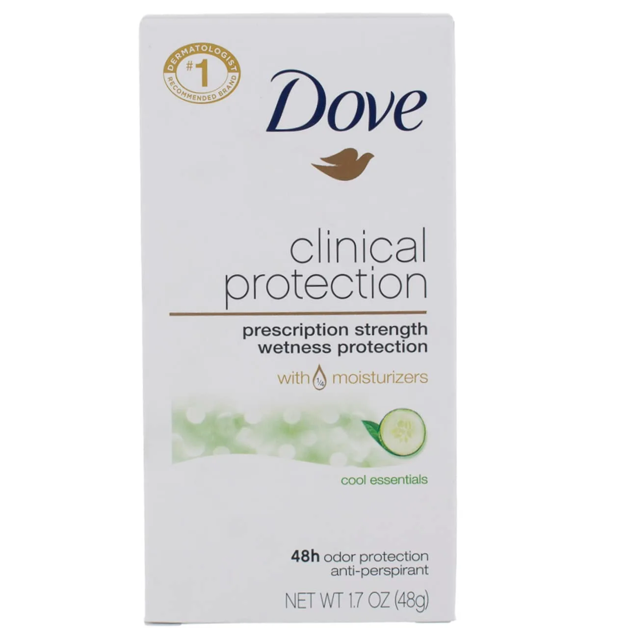 Dove Clinical Protection Antiperspirant, Cool Essentials, 1.7 Ounce (Pack of 1)