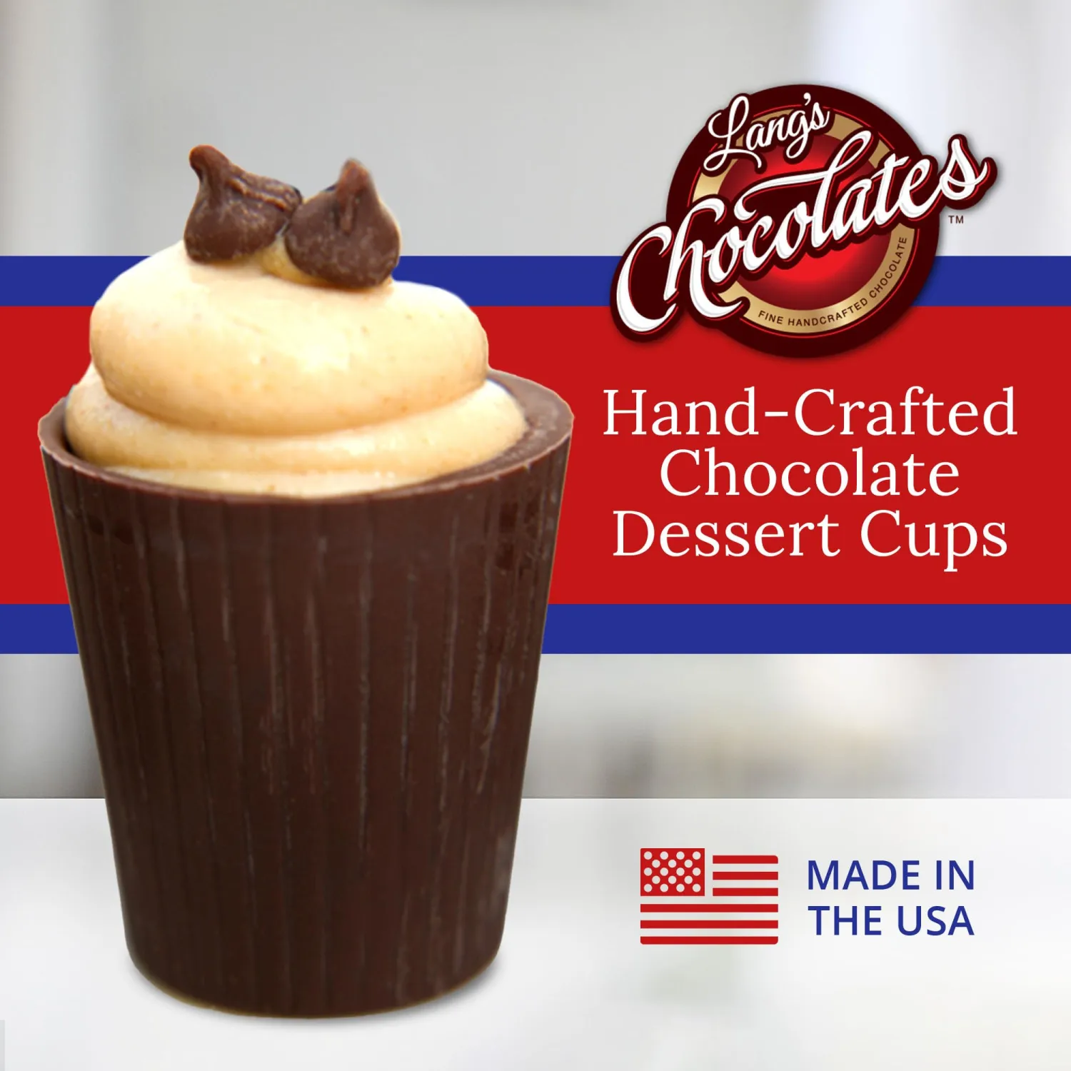 Lang’s Chocolates – Milk Chocolate Cups – Gluten-Free, Kosher Certified – Add Mousse, Dessert, or Liqueur – Perfect for Entertaining – 64 Count
