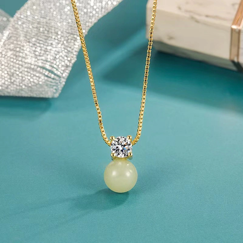 Women's Light Luxury Minority Pearl Jade Necklace