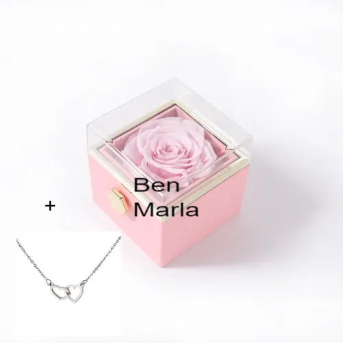 Ben and Marla engraved on necklace