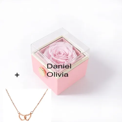 Daniel and Olivia engraved on necklace