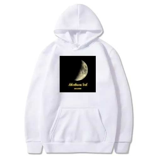White moonlight hoddie