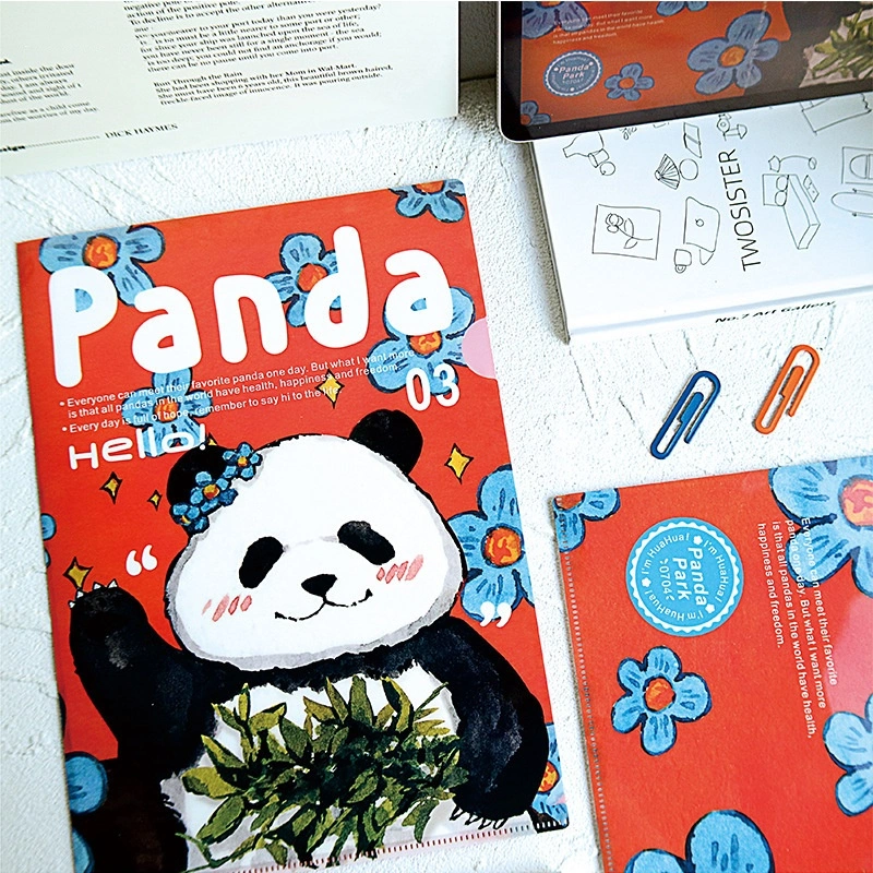 Creative Cute Panda Garden Series Folder