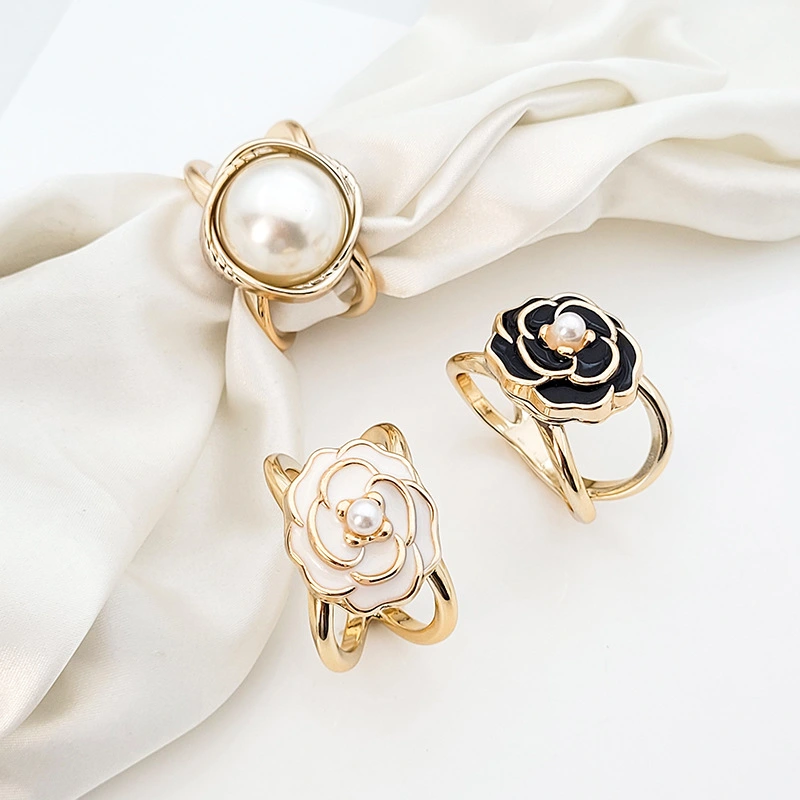 Scarf Buckle Multi-functional Camellia Versatile