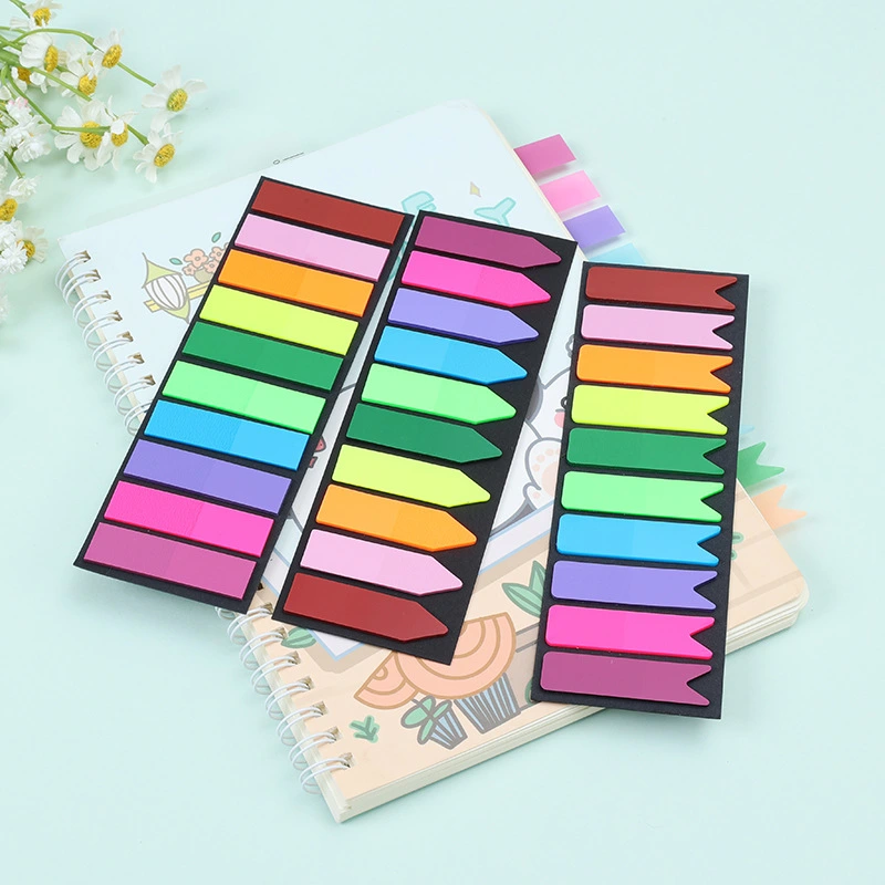 10 Colors Morandi Transparent Sticky Notes