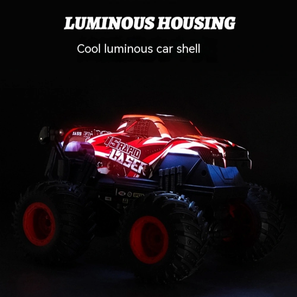 Music Light Remote Control 360 Degrees Rotary Dinosaur Head Shark Head Children's Toy Car