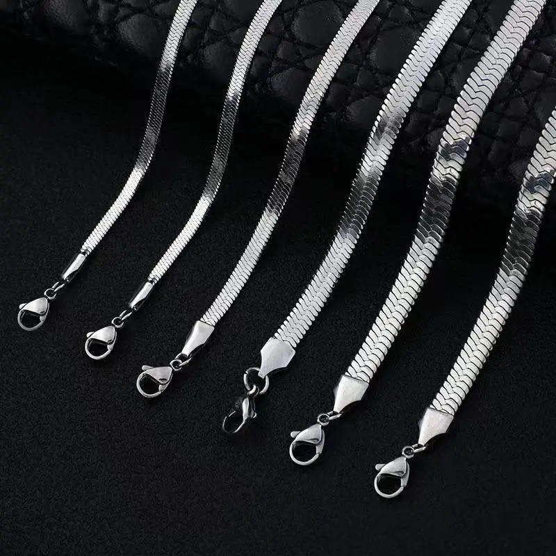 Women's Stainless Steel Blade Chain Necklace