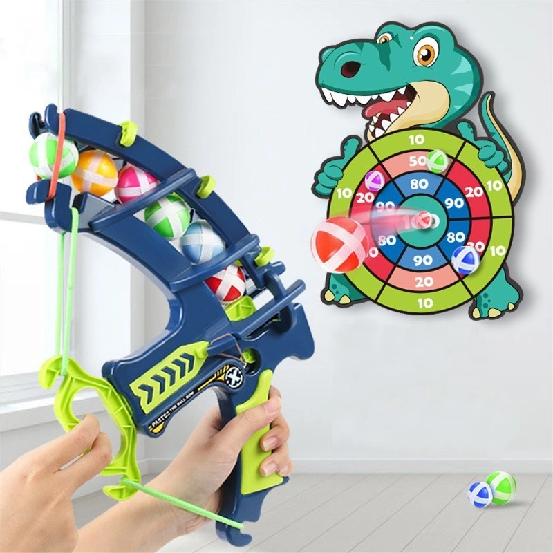 Dinosaur Catapult Sticky Ball Children's Bow And Arrow Toy Shooting