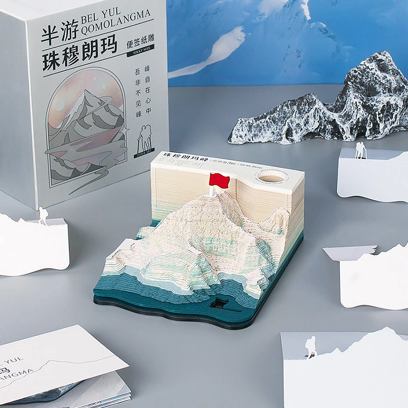 Everest 3d Three-dimensional Paper Carving Note