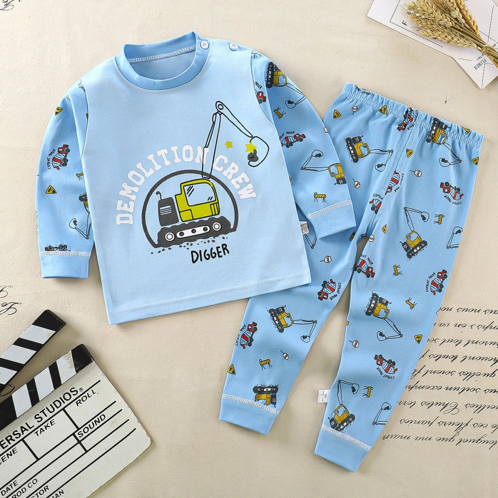 Children's Underwear Suit Pure Cotton Long Johns Top Baby Home Clothes