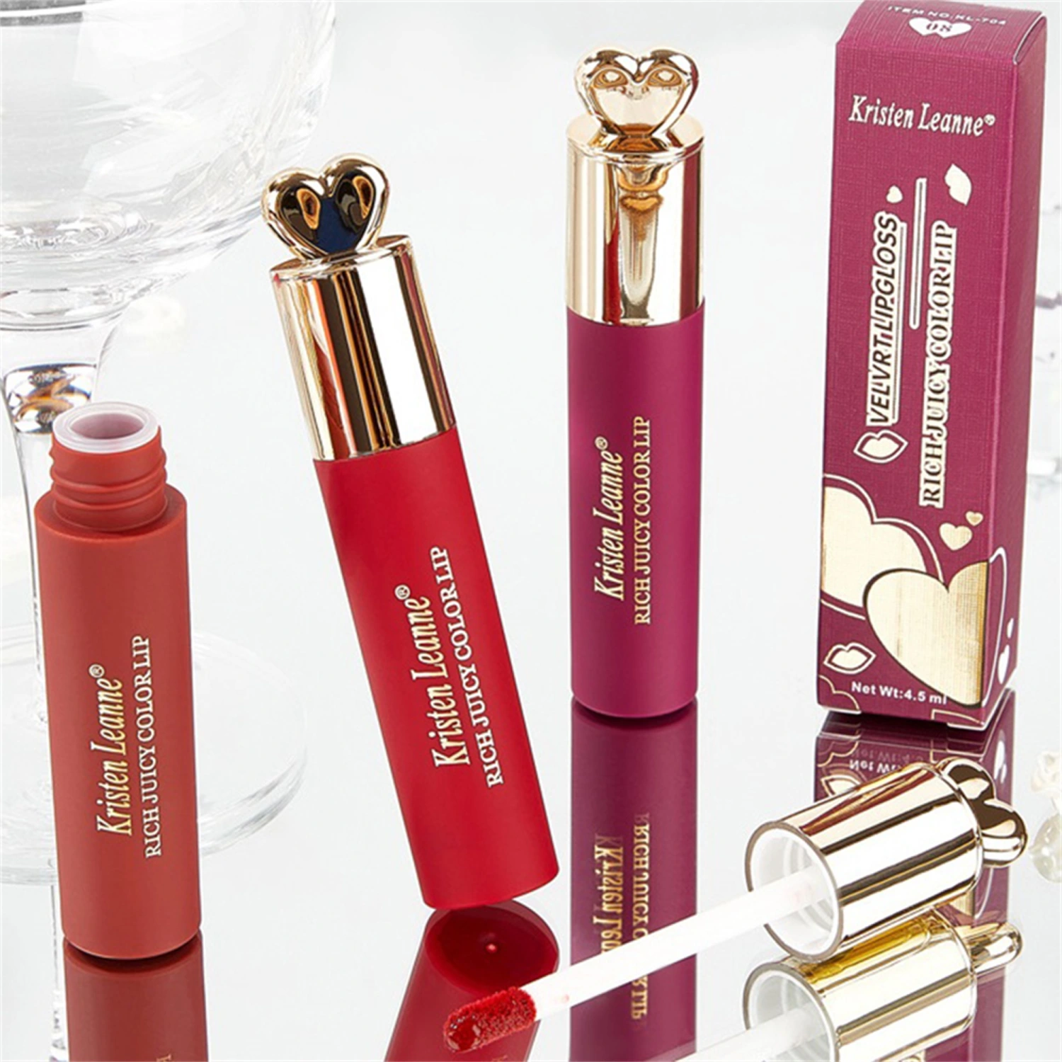 Lip Gloss, Long Lasting Moisturizing Lip Gloss Portable Lipsticks