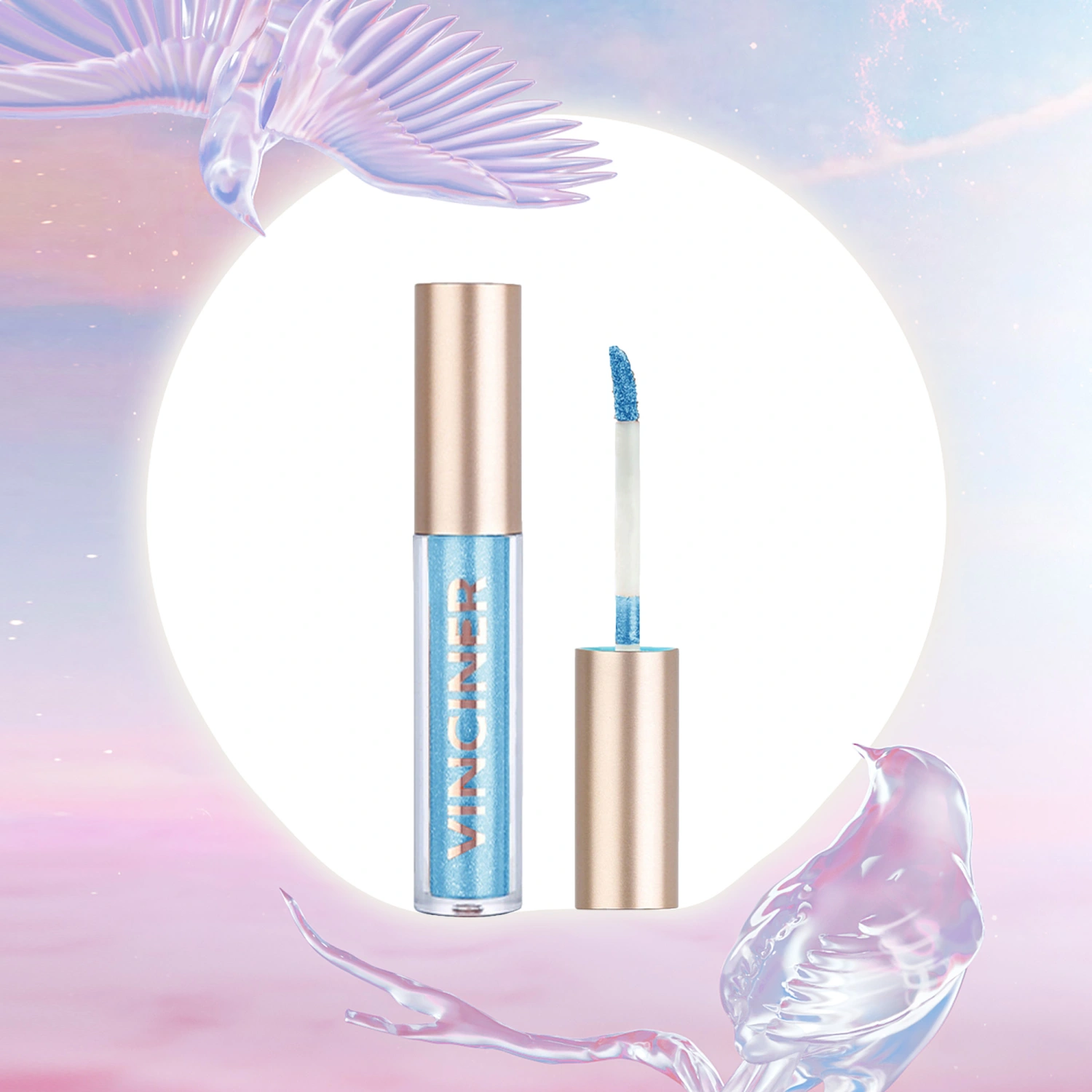 Liquid Glitter Eyeshadow Natural Sparkle Shimmer Liquid Eyeshadow 