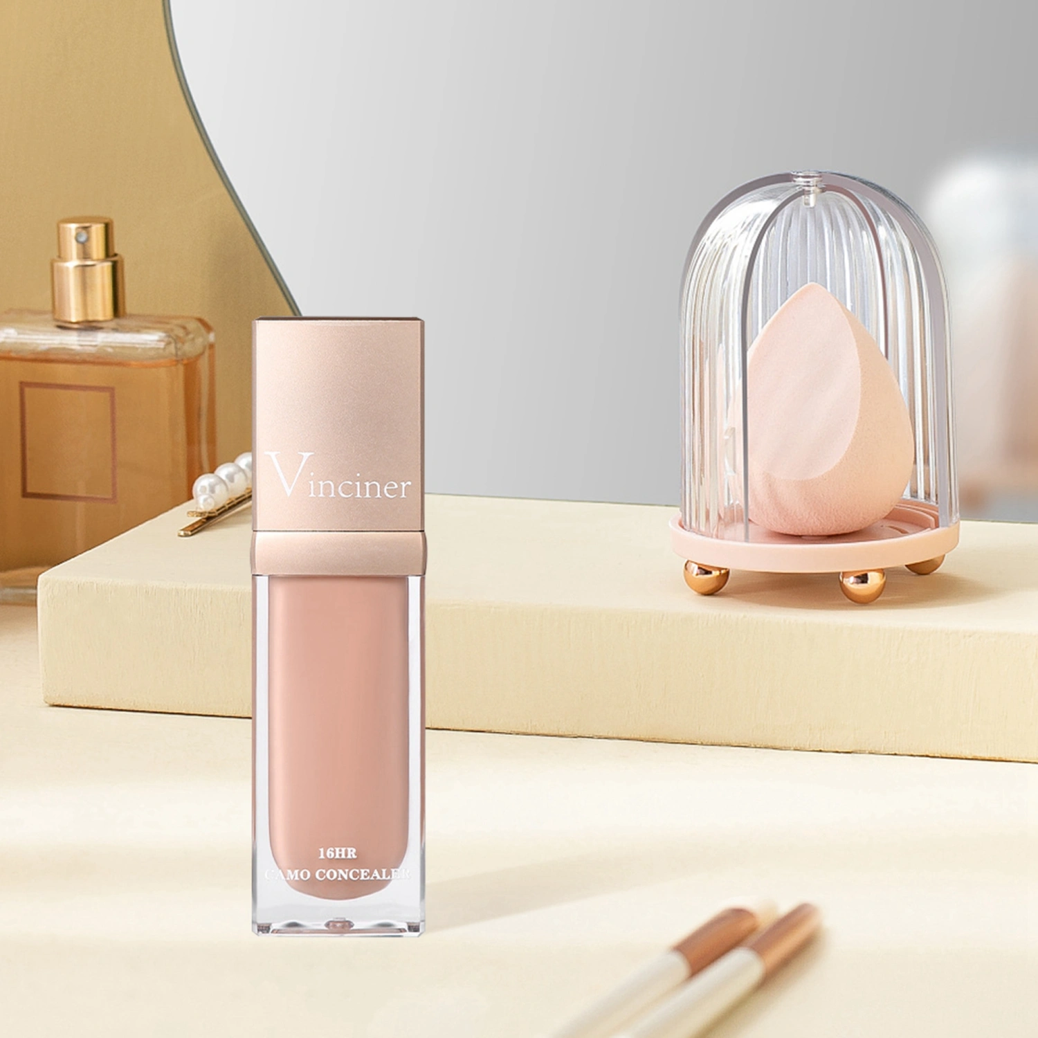 Liquid Concealer, Long Lasting Matte Full Coverage Foundation Contour