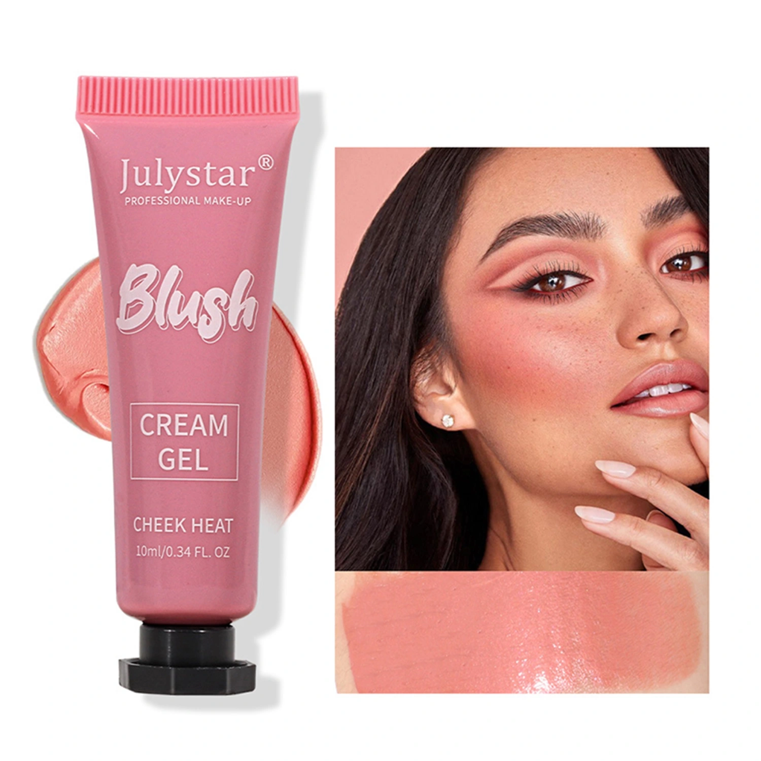 Gel Blush, Multifunctional Shiny Highlighter Face Contour Eyeshadow