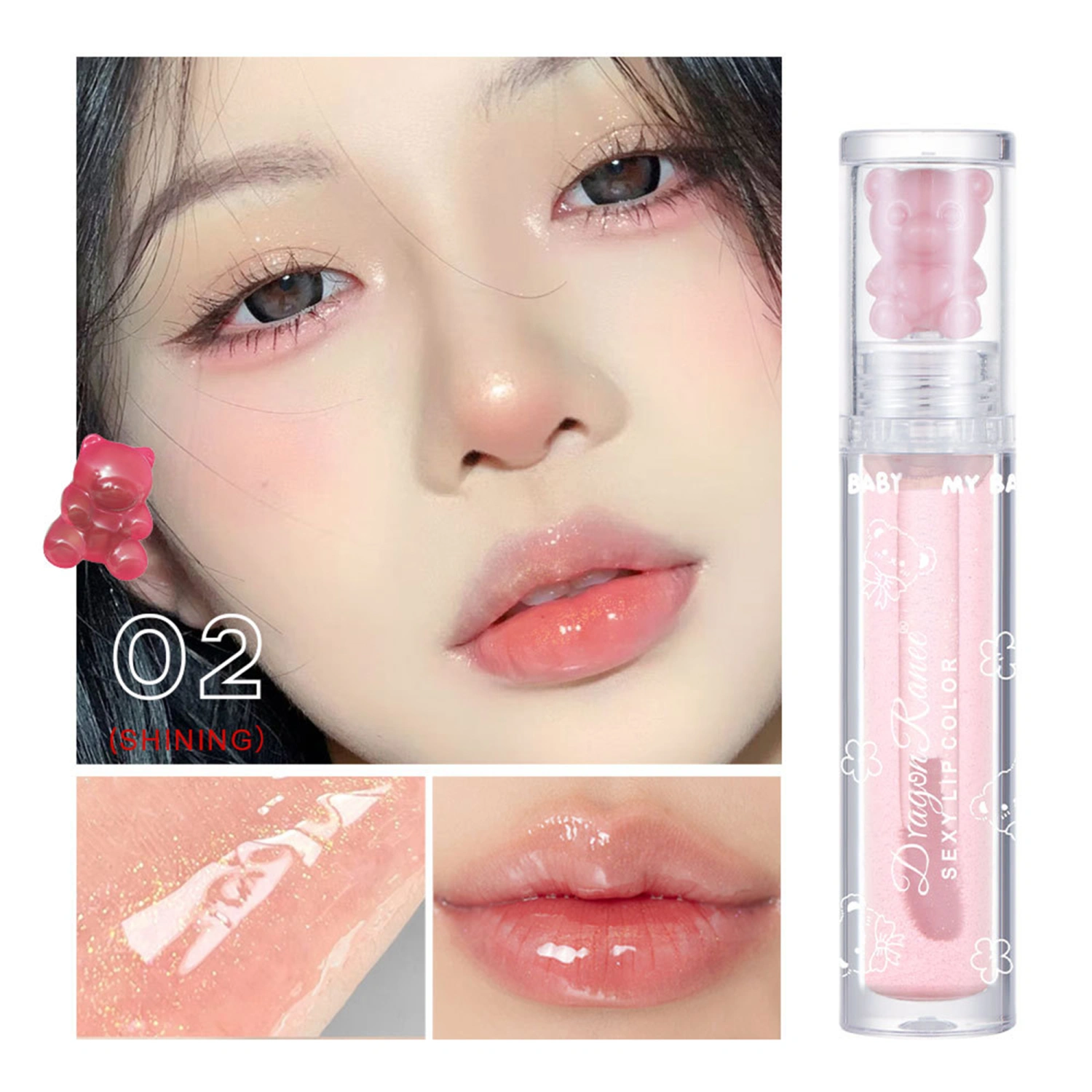 Glitter Lip Gloss, Lip Gloss, High Pigment Long Lasting Lipsticks
