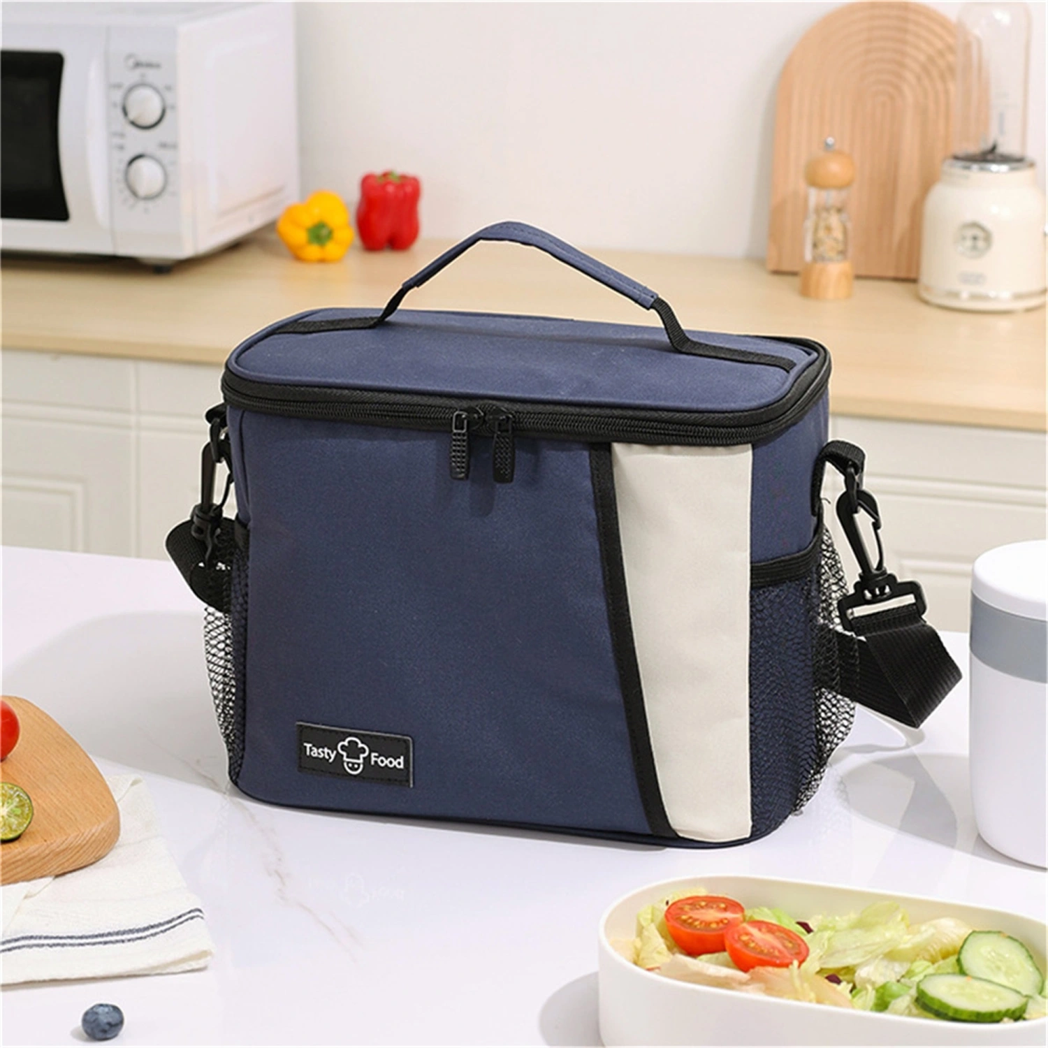 Insulated Lunch Bag Large Capacity Cooler Bag with Shoulder Strap