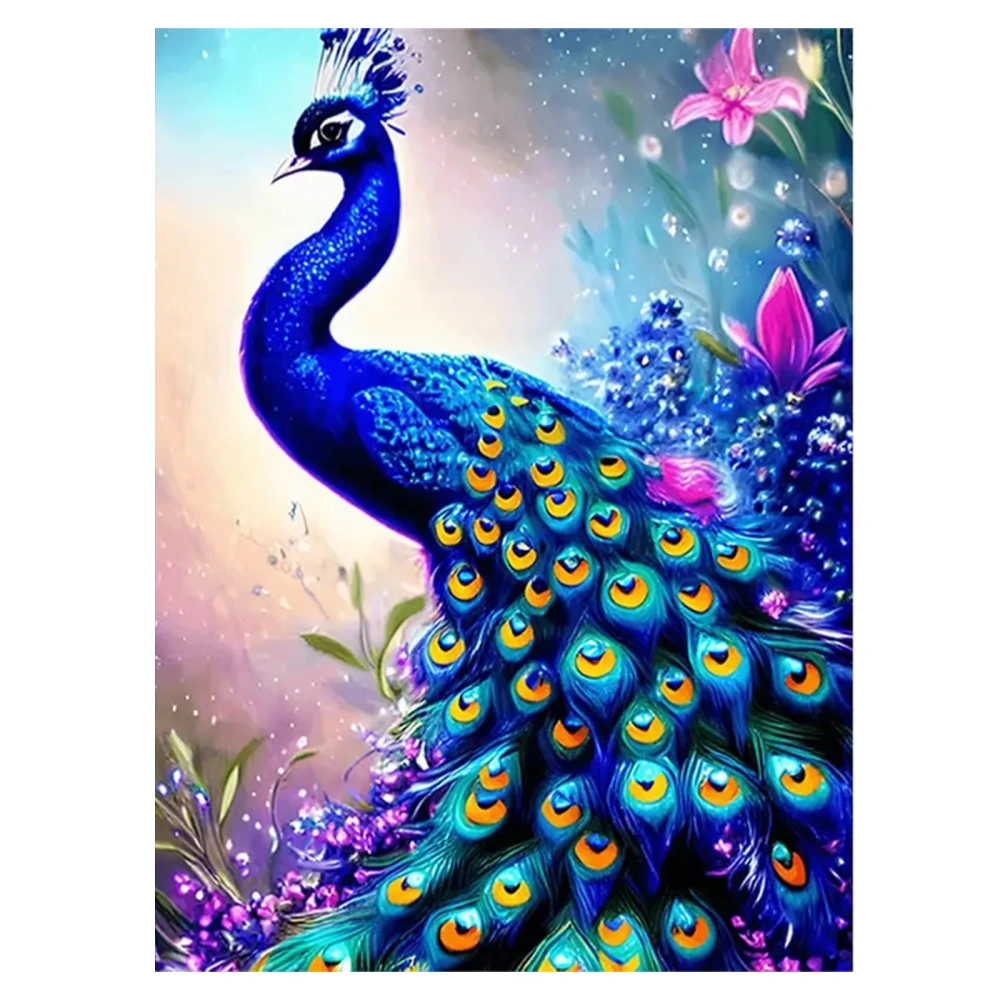 5D Peacock Diamond Paintings DIY Diamond Rhinestone Painting Kits 