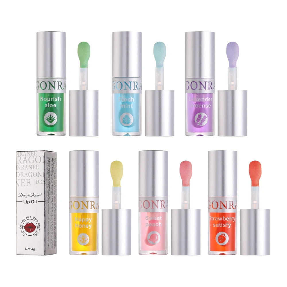 Fruit Lip Oil, Long-lasting Moisturizing Lip Gloss Lip Glow Oil