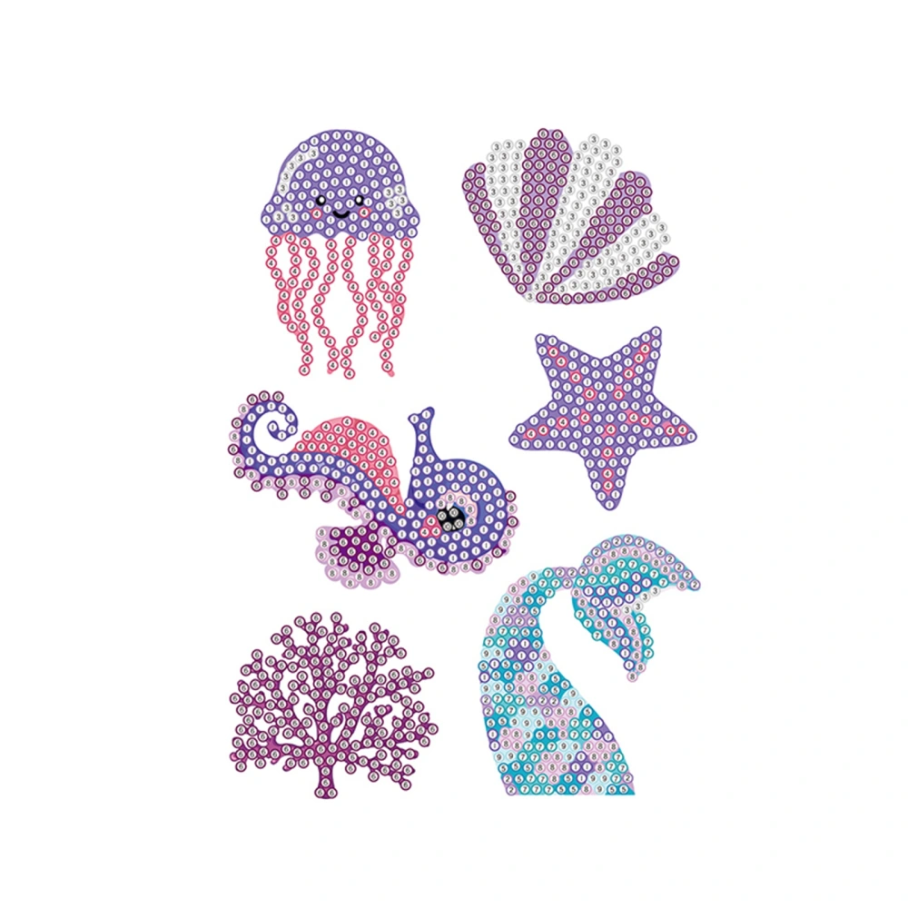 Seahorse Jellyfish Starfish Shell Diamond Painting for Beginners